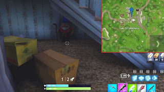 Gnomes Location, Salty Springs, Fortnite Battle Royale