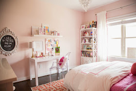 Darling Darleen: Tween Girl Pink + Coral Bedroom