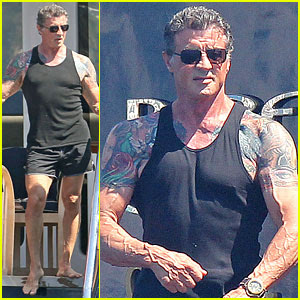 sylvester stallone and Jean-Claude Van Damme training bodybuilding for ...