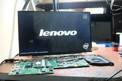 Service Laptop lenovo u410 tidak tampil