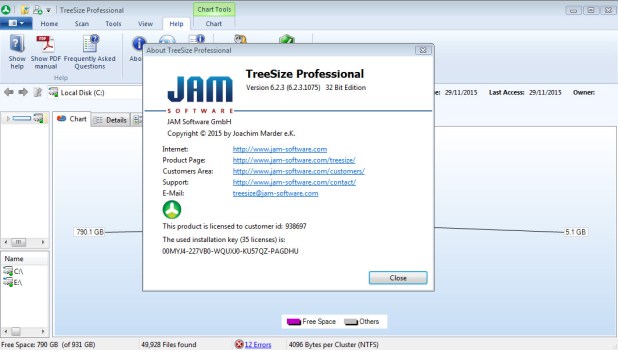 jam software treesize jam software treesize