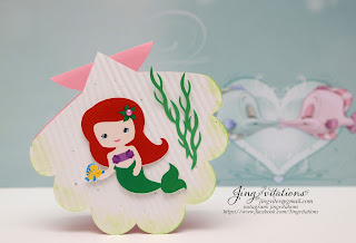 under the sea invitations, little mermaid birthday, princess invitations