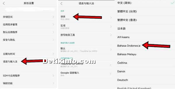 Cara Mengganti Bahasa China Hp Oppo Ke Indonesia Detik Info