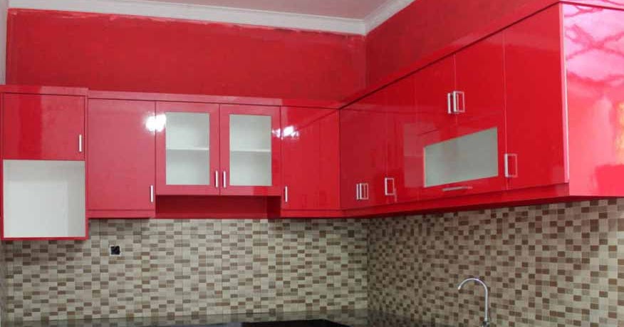 15 Ide Dapur Minimalis Warna Merah Hitam Model Dapur Minimalis