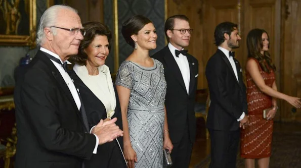 King Carl Gustaf and Queen Silvia, Crown Princess Victoria and Prince Daniel, Prince Carl Phillip and Princess Sofia
