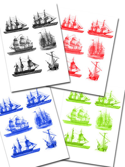 Printable Pirate Ships