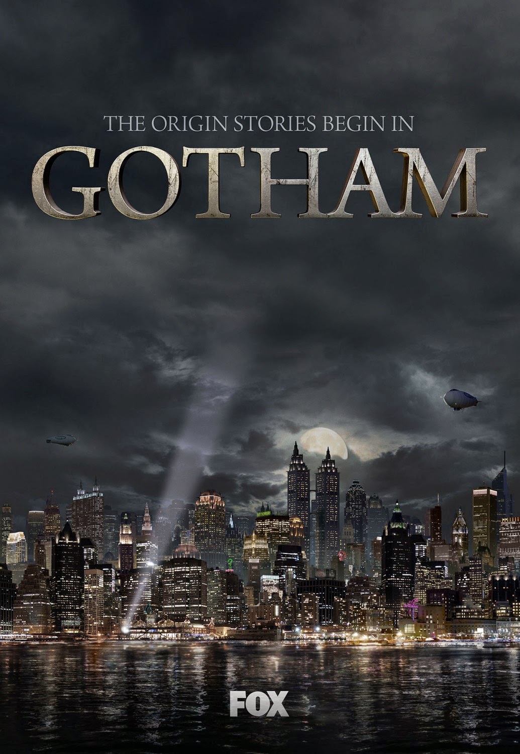 Gotham Teaser Television Poster - The Origin Stories Begin In Gotham