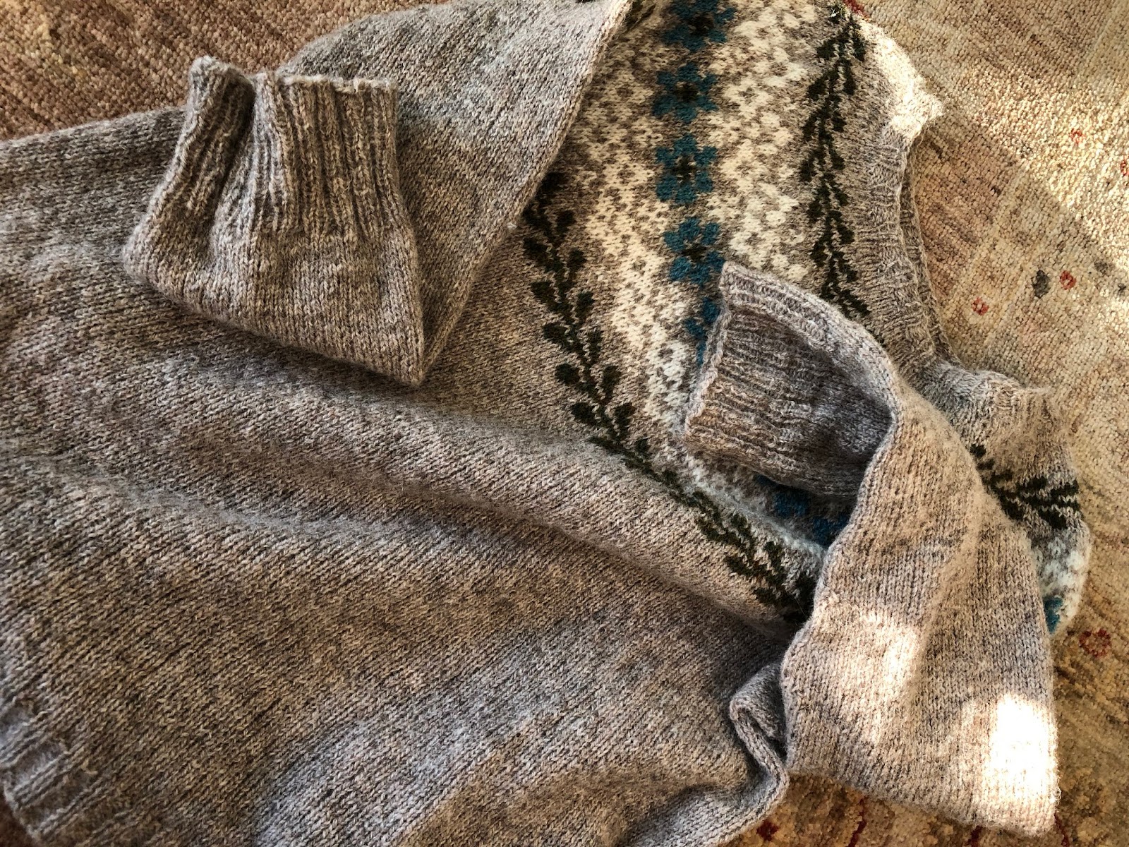 New Sweater — Handknit!