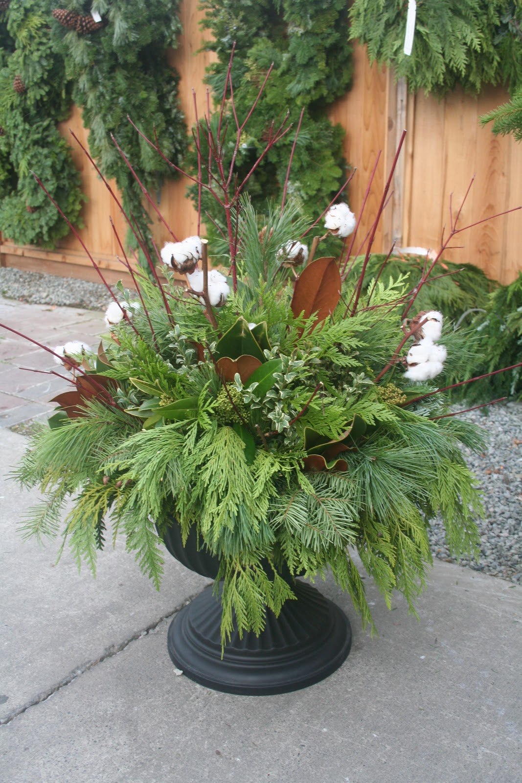 West Coast Gardens Fresh Evergreen Boughs, Wreaths and planters