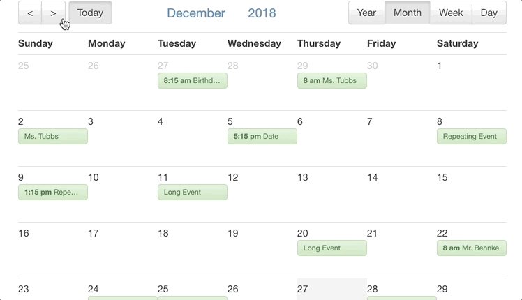 Bootstrap compatable calendar