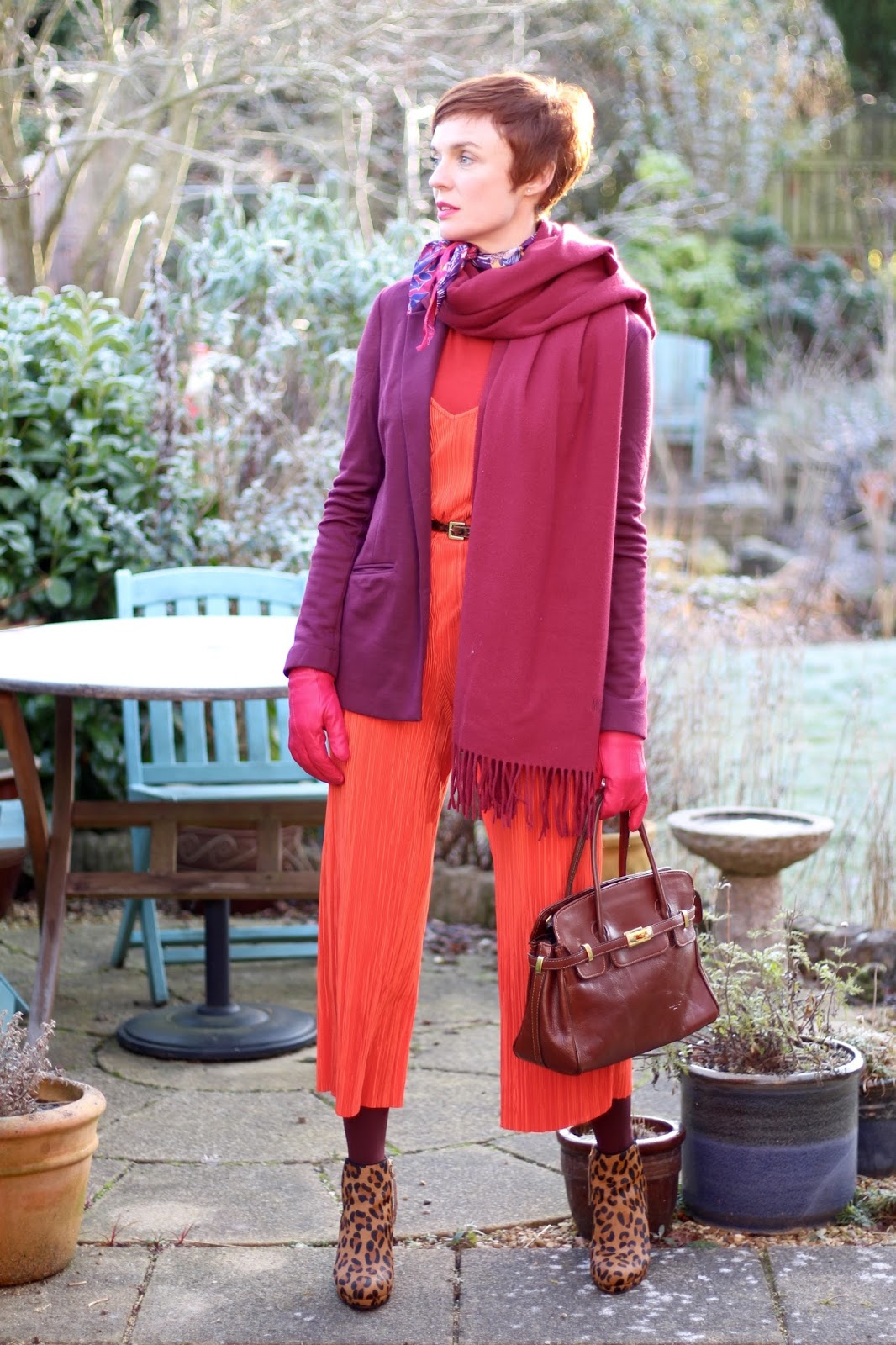Fire & Ice | Layering warm tones, orange, red and pink | Fake Fabulous