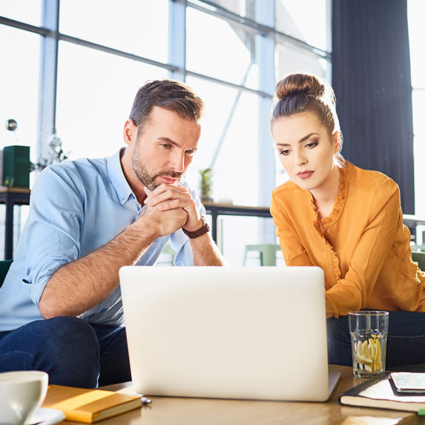 business decision watching video
