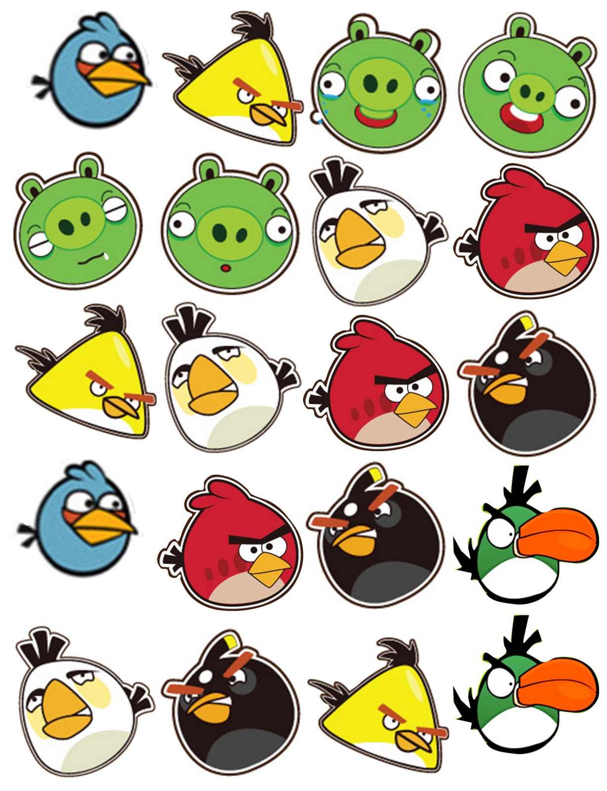 Free Angry Birds Printables Printable Templates