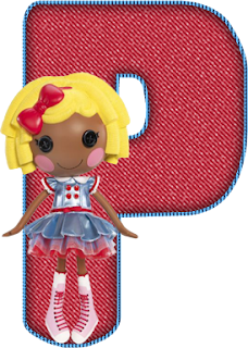 Abecedario Rojo Lalaloopsy. Red Alphabet Lalaloopsy.