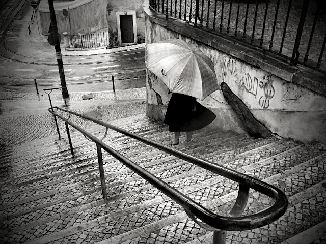 Raul Palha. Lluvia. Calles. Lisboa.