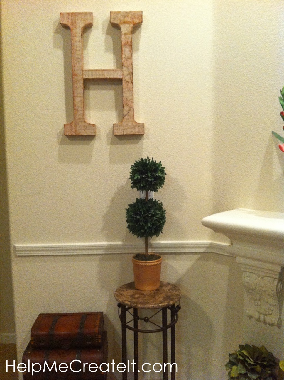 Help Me Create It DIY Monogram Wall Decor