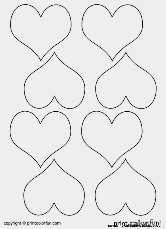 Pictures Of Hearts To Color And Print
