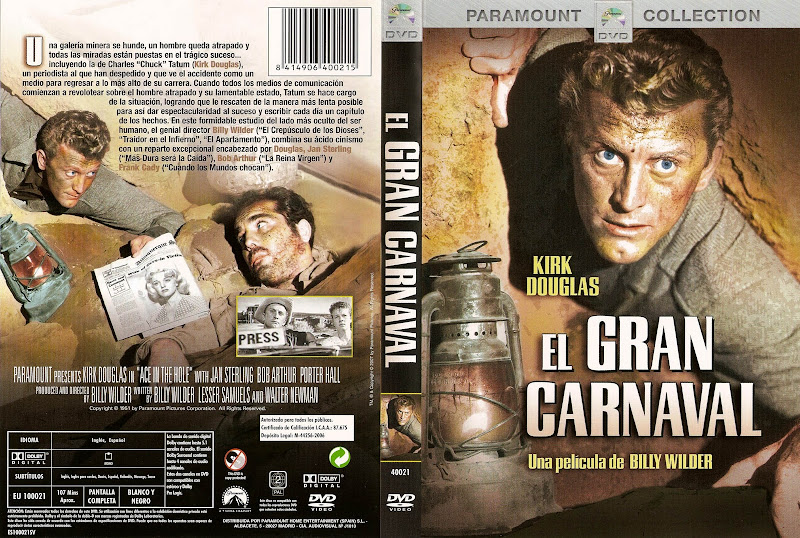 Carátula: El gran carnaval (1951) Ace in the Hole