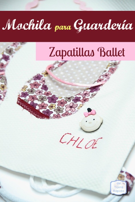 mochila guarderia ballet