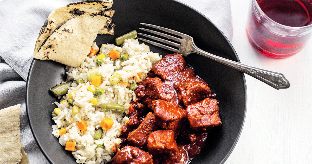 Chile Colorado with Pork (Mexican chile stew)