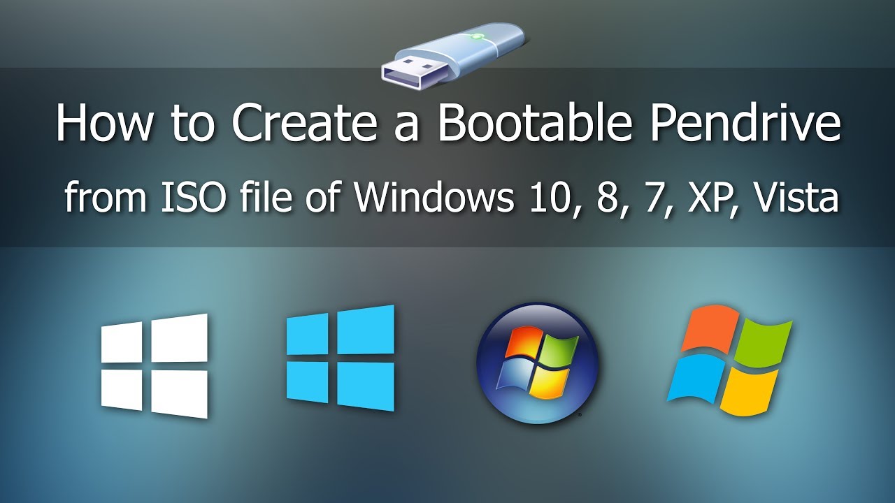 How to Make Create Bootable USB Pendrive [Windows 10/8/7/XP] RoadiesShiv