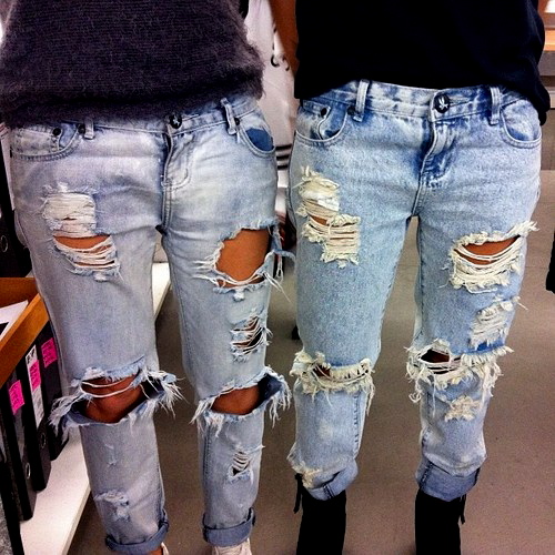 The Style Climber: Tears To The Eyes FAB!!! Thursday - Ripped Denim