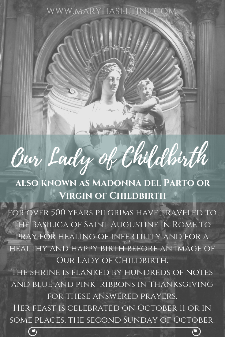 Prayer at childbirth and the help of the image of the Virgin Prayer at childbirth and the help of the image of the Virgin
