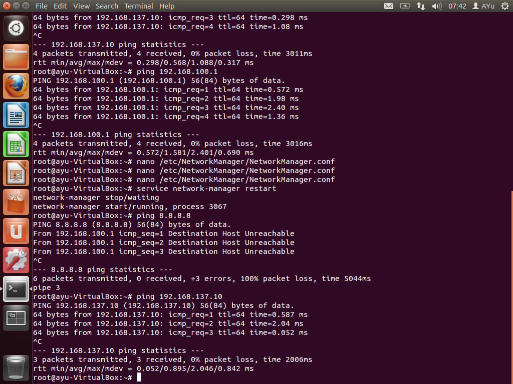 Network manager restart. Network manager restart