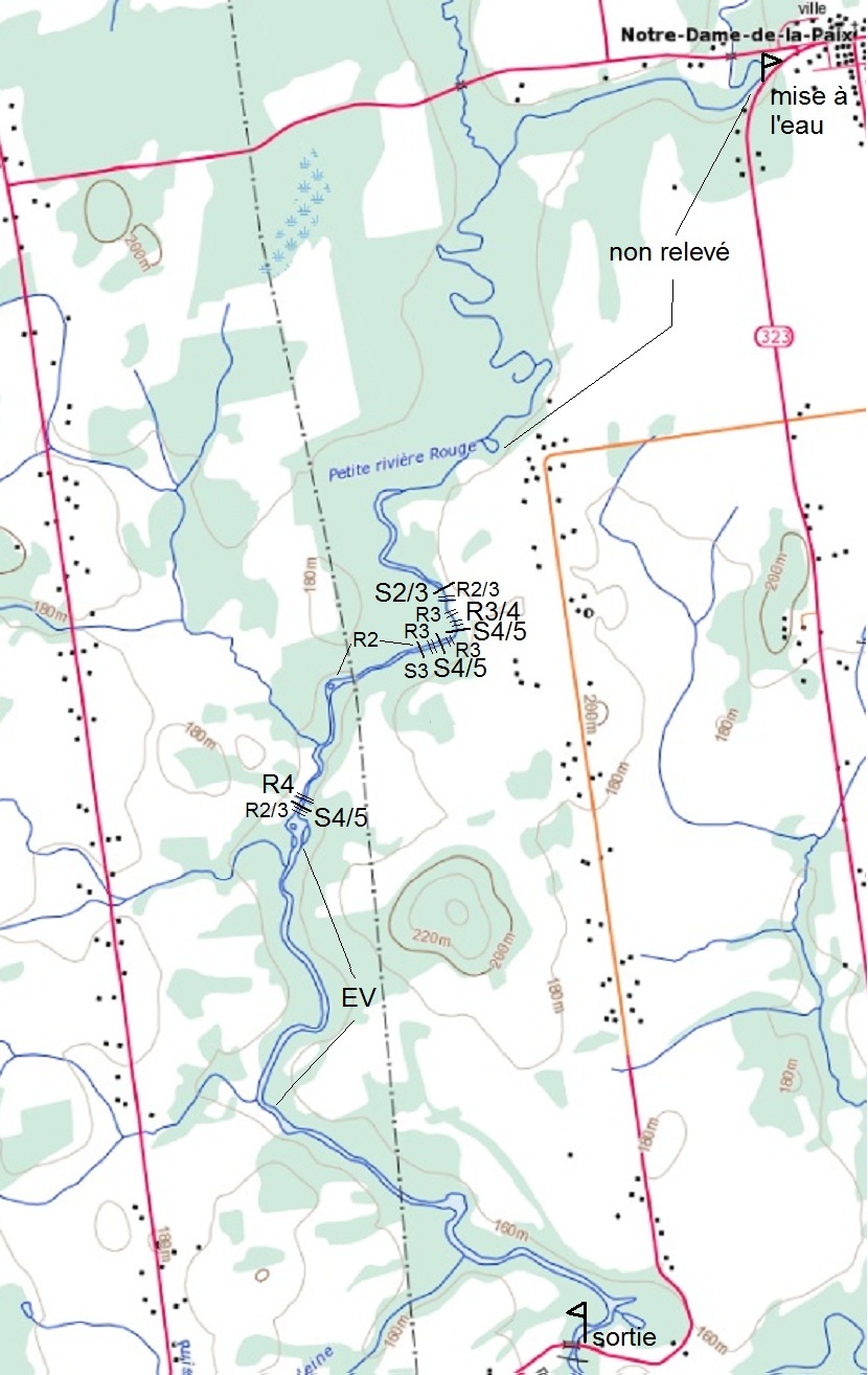 QCRivers petite Rouge (Outaouais) aval de NotreDame de la Paix