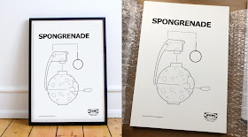 SpongeBob Squarepants Inspired Spongrenade “Disassemble” Print by Nathan Cleary