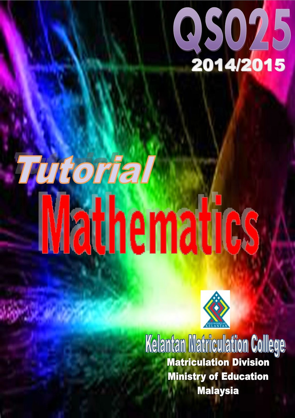 TEMANSTUDY: Contoh Rekaan Kulit Buku Tutorial Matematik 