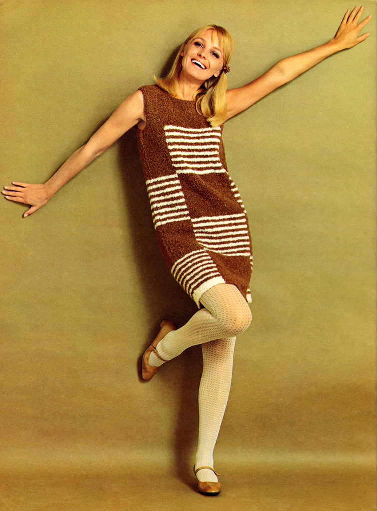 Beautiful Knitted Dress Fashion of the 1960s ~ vintage everyday