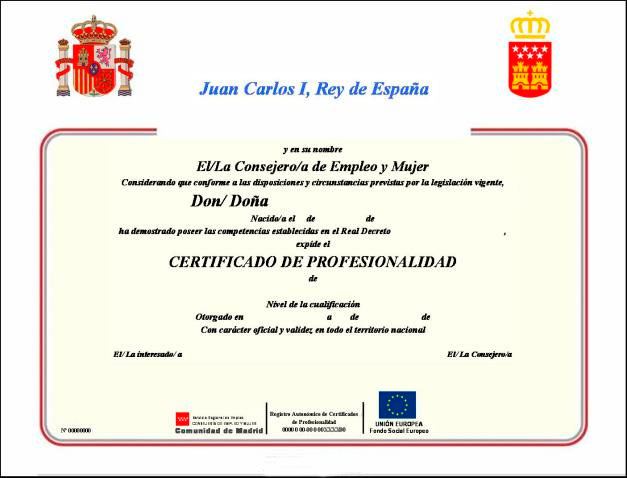 Aniquilar Berenjena Medalla Como conseguir el Certificado de Profesionalidad.-