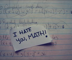 nobody is perfect but the life goes on: ich hasse MATHE