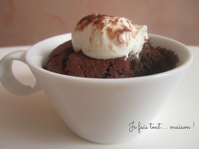 Fondant au chocolat comme un cappuccino