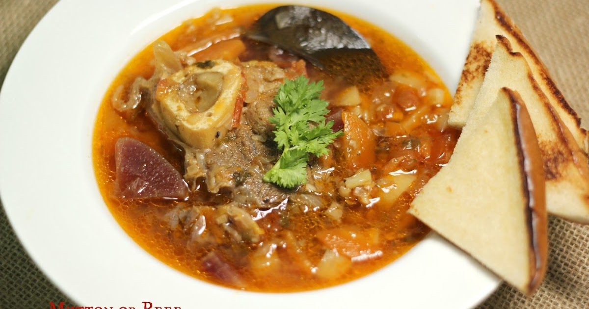 Ruchik Randhap (Delicious Cooking) Mutton or Beef Soup with Root