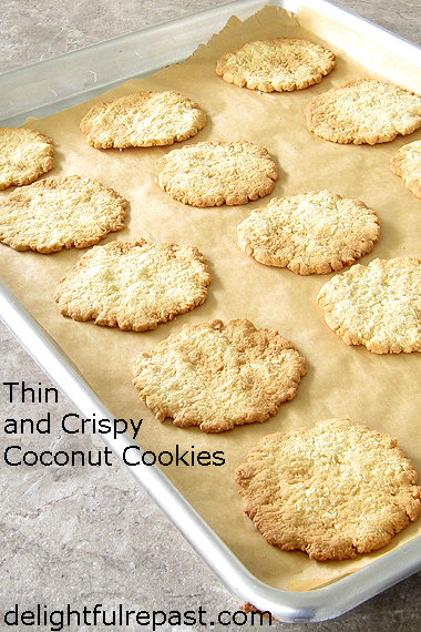 Thin and Crispy Coconut Cookies - Gluten-Free (or Not) / www.delightfulrepast.com