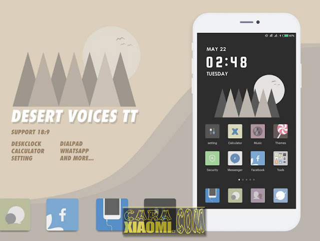 Download Thema Xiaomi Desert Voices TT For Redmi Themes  Thema Xiaomi MIUI Desert Voices TT Suport di Tema MIUI V9.5 / V9.6 / 9.7