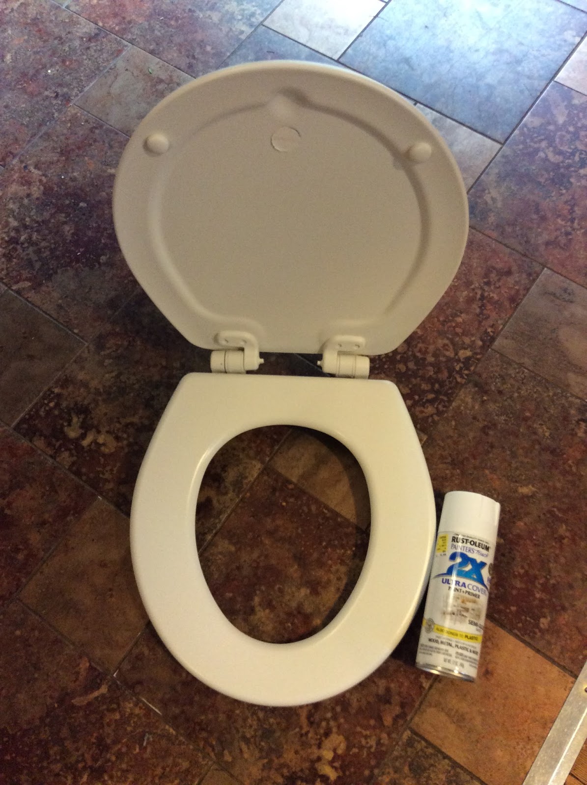 Myrrhmade Cleaner Looking Commode Painting a toilet seat