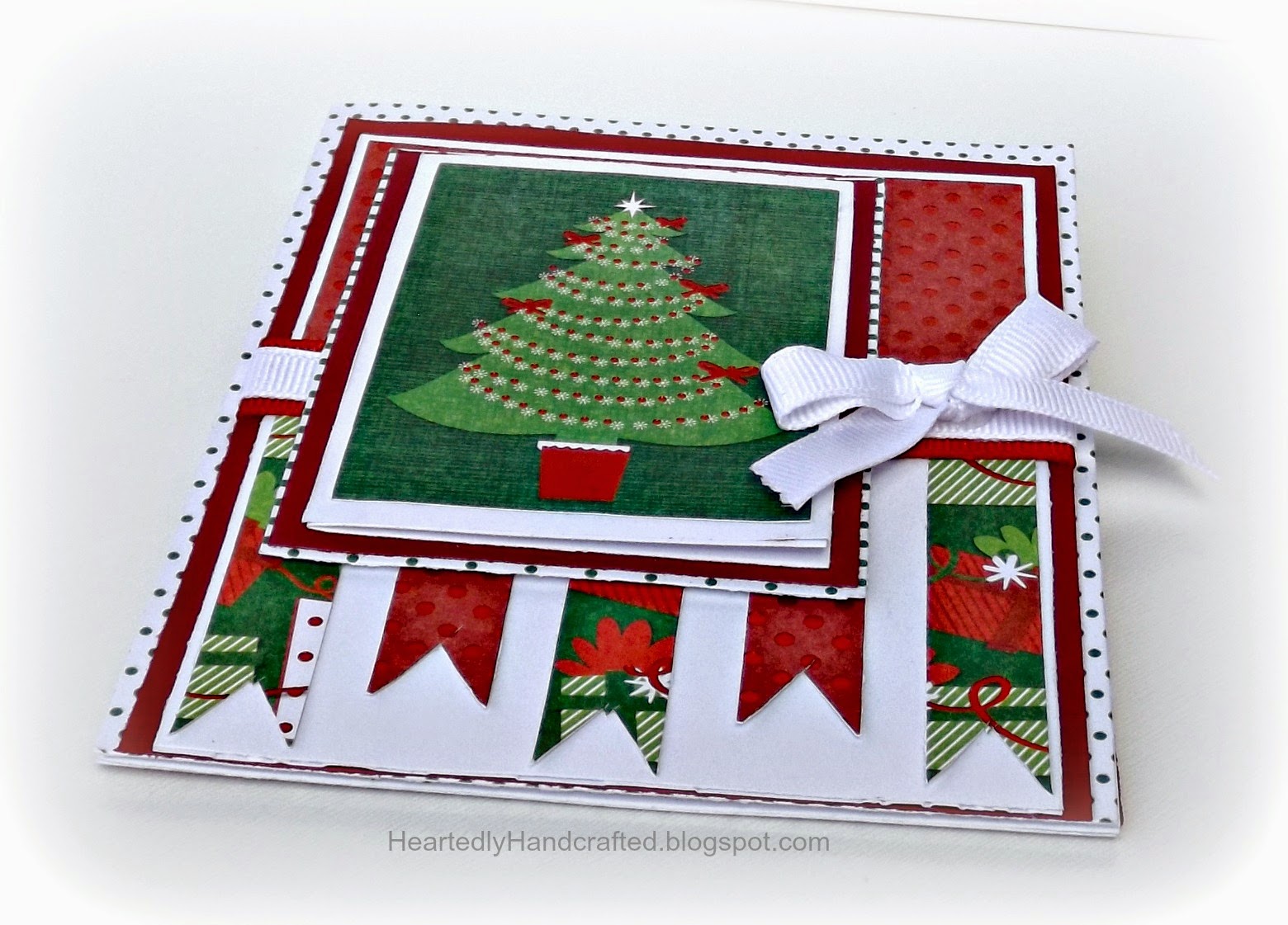 Heartedly Handcrafted Christmas Easel Card with a Couple of Surprises