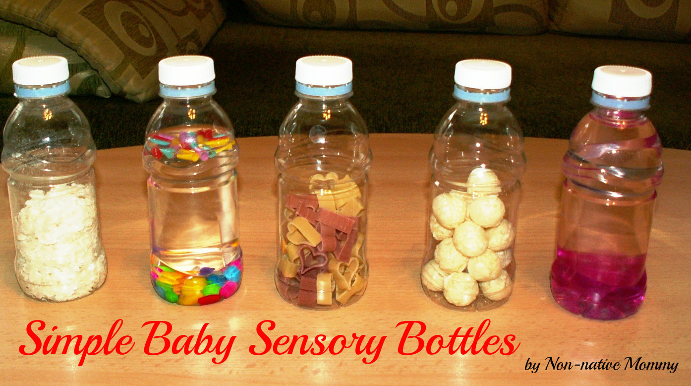 Nonnative Mommy Baby sensory bottles