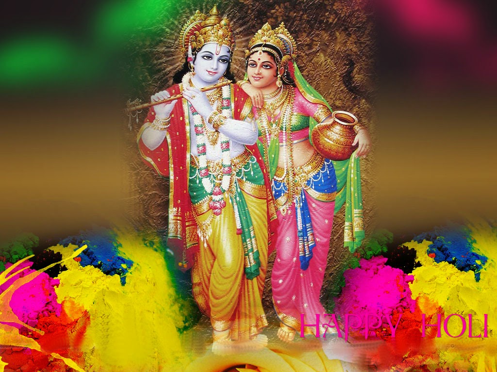 Radha Krishna Holi Picture HD Wallpaper 2023