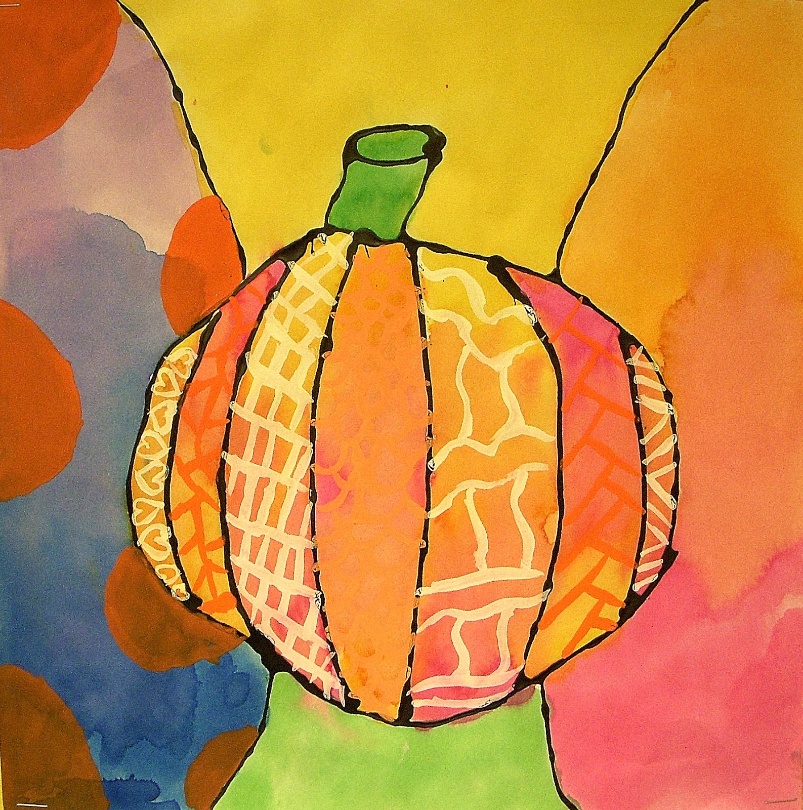The Art Factory: Britto Style Pumpkins