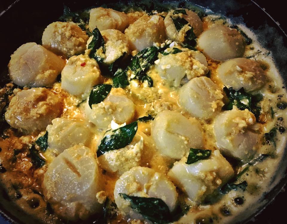 Salted Egg Yolk Scallops Recipe HeleneHome... Cooking