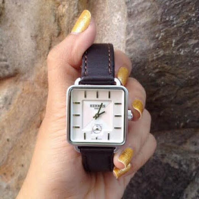 đồng hồ nữ dây da hermes v01600