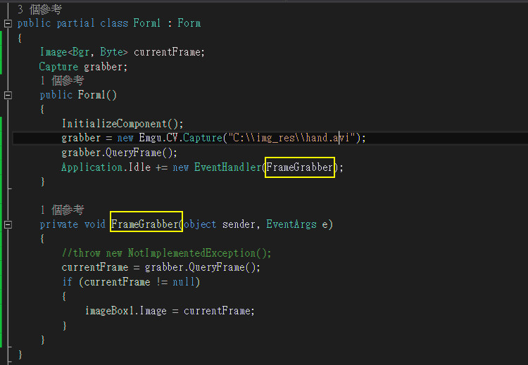 如何使用emgucv_基礎技巧_L2_如何撥放錄製好的影片(codeblock+emgucv)