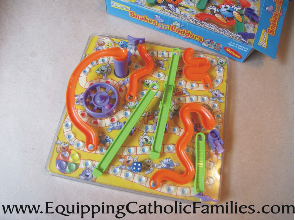 Snakes & Ladders Converted to Catholic! Equipping Catholic Families