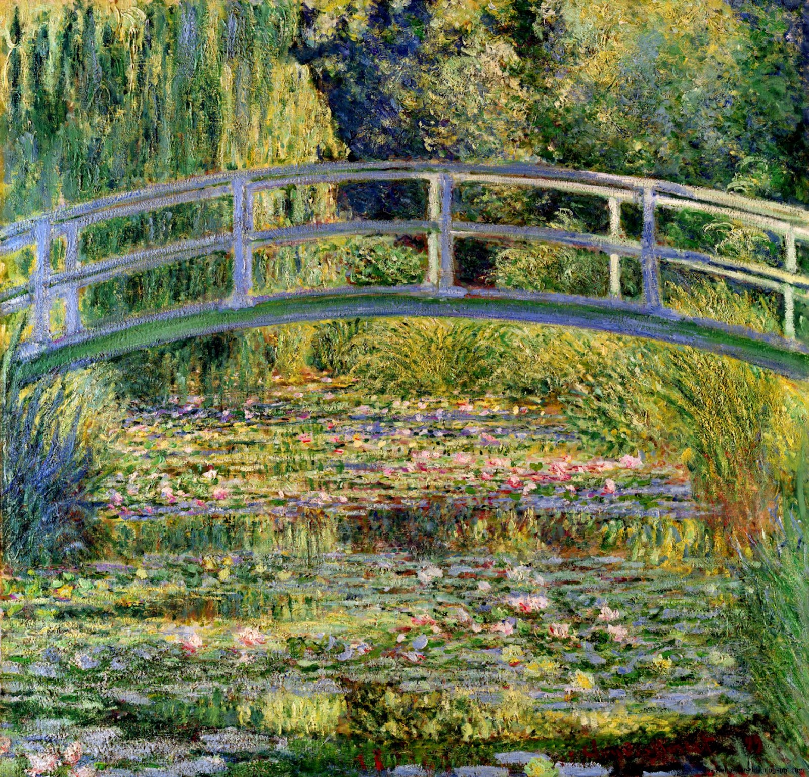 Claude Monet Water Lilies Bridge