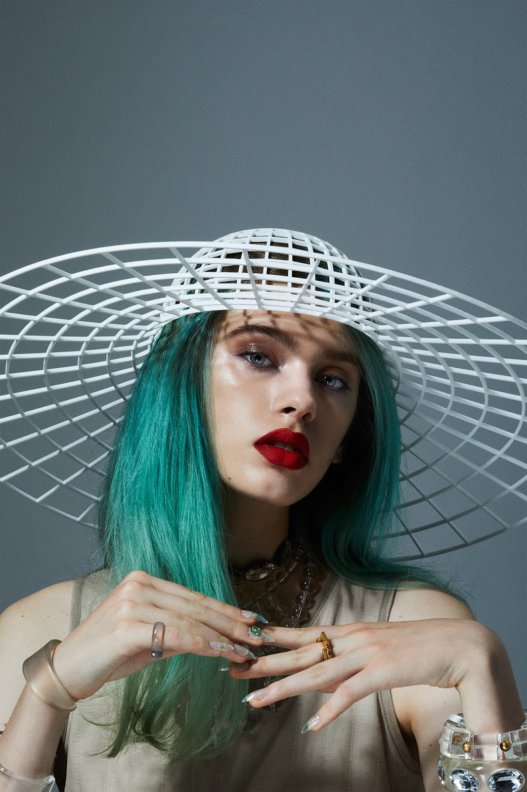 Japanese Korean Face Mask Beauty Editorial Photo Shoot 24 Karat Gold