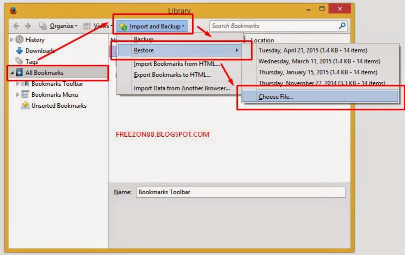 Cara Backup Bookmarks di Mozilla Firefox Cara Backup Bookmarks di Mozilla Firefox